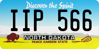 ND license plate IIP566