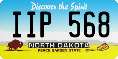 ND license plate IIP568