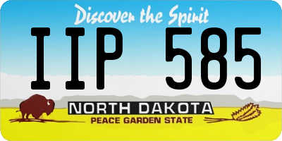 ND license plate IIP585