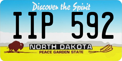 ND license plate IIP592