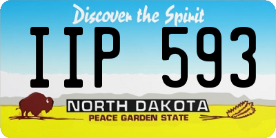 ND license plate IIP593