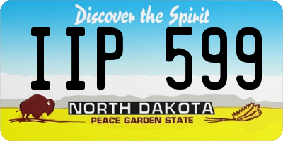 ND license plate IIP599