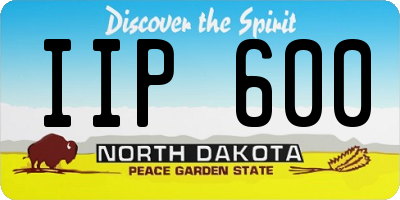 ND license plate IIP600