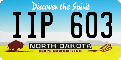 ND license plate IIP603