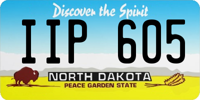 ND license plate IIP605