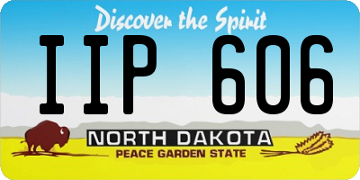 ND license plate IIP606