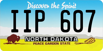 ND license plate IIP607