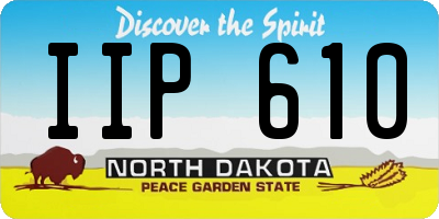 ND license plate IIP610