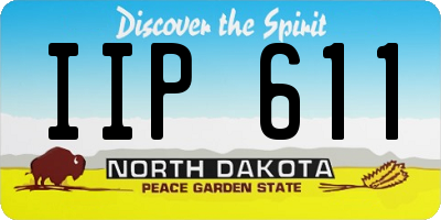 ND license plate IIP611