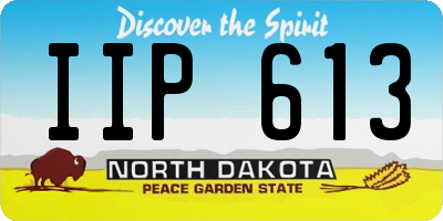 ND license plate IIP613