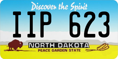 ND license plate IIP623