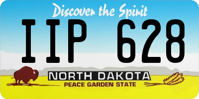 ND license plate IIP628
