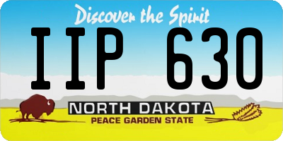 ND license plate IIP630