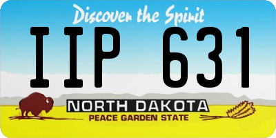 ND license plate IIP631
