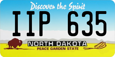 ND license plate IIP635