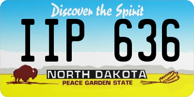 ND license plate IIP636