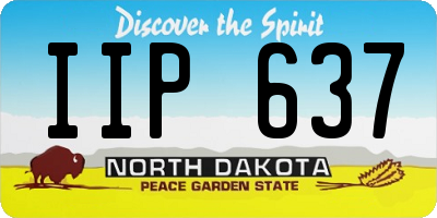 ND license plate IIP637