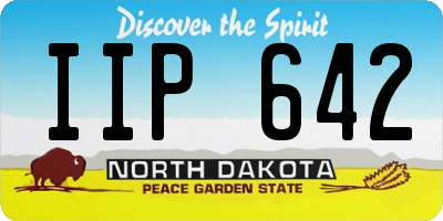 ND license plate IIP642