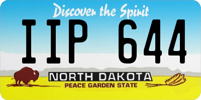 ND license plate IIP644