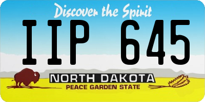 ND license plate IIP645