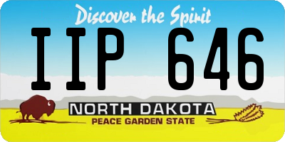 ND license plate IIP646