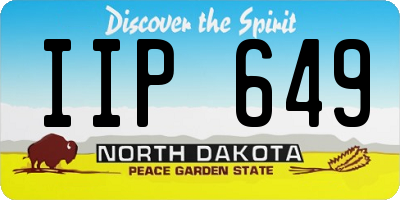 ND license plate IIP649