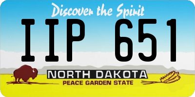 ND license plate IIP651