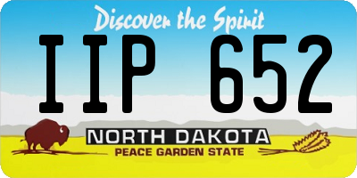 ND license plate IIP652