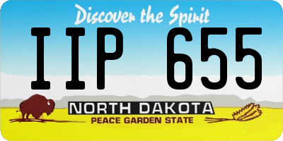 ND license plate IIP655