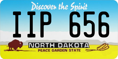 ND license plate IIP656