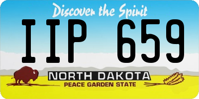 ND license plate IIP659