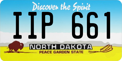 ND license plate IIP661