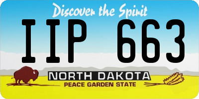 ND license plate IIP663