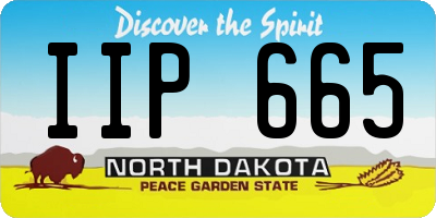 ND license plate IIP665