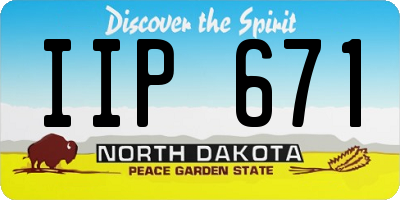 ND license plate IIP671