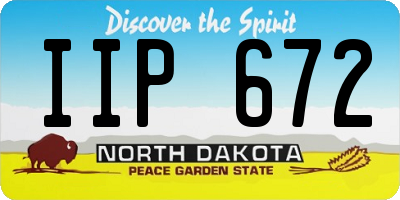 ND license plate IIP672