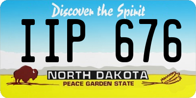 ND license plate IIP676
