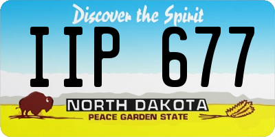 ND license plate IIP677