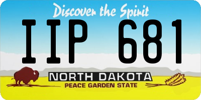ND license plate IIP681
