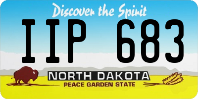 ND license plate IIP683