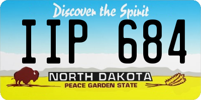 ND license plate IIP684