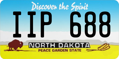 ND license plate IIP688