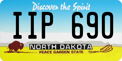 ND license plate IIP690