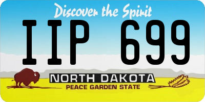 ND license plate IIP699