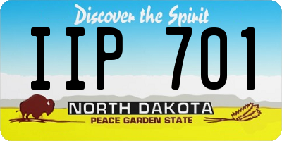 ND license plate IIP701