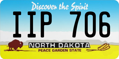 ND license plate IIP706