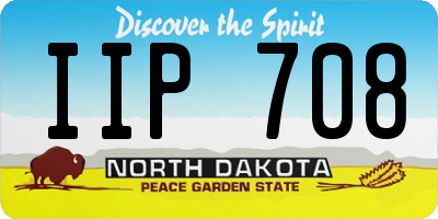 ND license plate IIP708