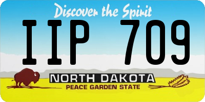 ND license plate IIP709