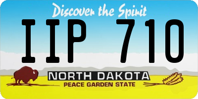 ND license plate IIP710