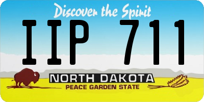 ND license plate IIP711